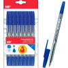 MP σετ στυλό ballpoint PE144OA, 1mm, μπλε, 21τμχ