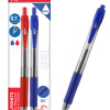 MP στυλό διαρκείας gel PE224-2, 0.7mm, μπλε & κόκκινο, 2τμχ