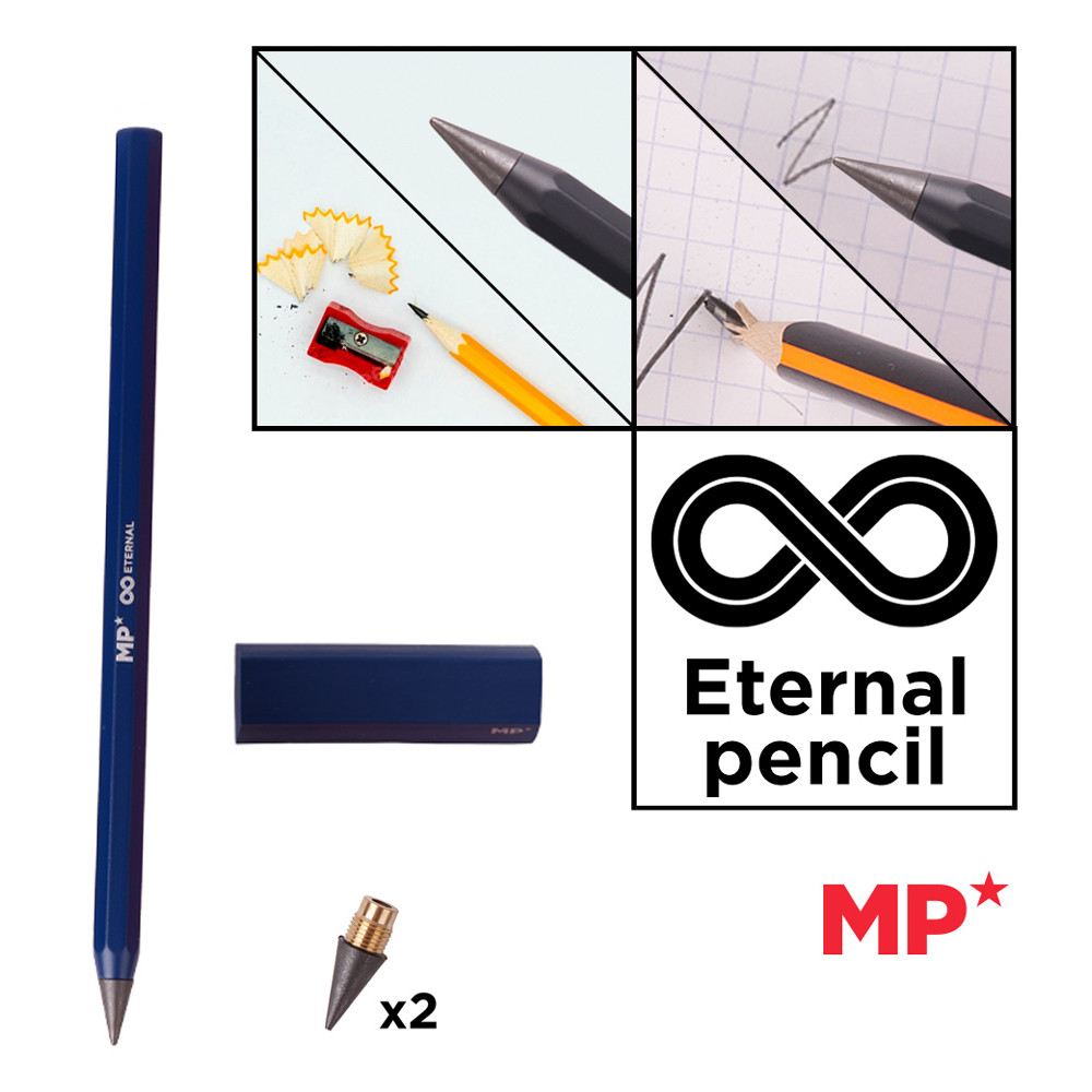 MP eternal μολύβι PE560 με γόμα & 2x ανταλλακτικές μύτες, μπλε