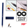 MP eternal μολύβι PE560 με γόμα & 2x ανταλλακτικές μύτες, μπλε