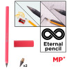 MP eternal μολύβι PE560 με γόμα & 2x ανταλλακτικές μύτες, ροζ