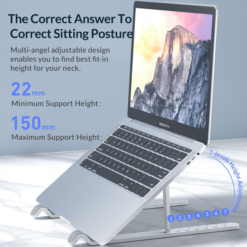 ORICO πλαστική βάση για laptop PFB-A23, 11-17", foldable, πλαστική, μαύρη