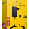 POWERTECH φορτιστής laptop PT-1155, USB-C PD, universal, 45W, μαύρος