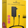 POWERTECH φορτιστής laptop PT-1156, USB-C PD, universal, 65W, μαύρος