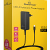 POWERTECH φορτιστής laptop PT-1157, USB-C PD, universal, 90W, μαύρος