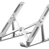 POWERTECH μεταλλική βάση laptop PT-1160, έως 18", foldable, ασημί