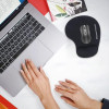 POWERTECH mouse pad PT-1293 με στήριγμα καρπού, 23x19x1.8cm, μαύρο