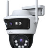POWERTECH smart κάμερα PT-1340, 3MP, dual lens, WiFi, PTZ, SD, IP65