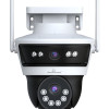 POWERTECH smart κάμερα PT-1340, 3MP, dual lens, WiFi, PTZ, SD, IP65