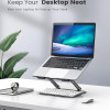 POWERTECH επιτραπέζια βάση για laptop/tablet PT-1354 έως 18.3", foldable, μαύρη