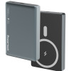 POWERTECH power bank PT-1377, 10000mah, magnetic wireless, 20W, γκρι