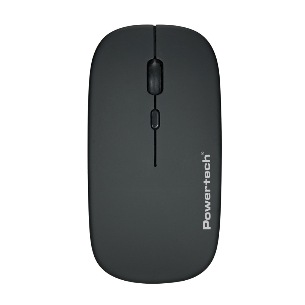 POWERTECH ασύρματο ποντίκι PT-1381, 2.4GHz & Bluetooth, έως 1600DPI, 500mAh, μαύρο