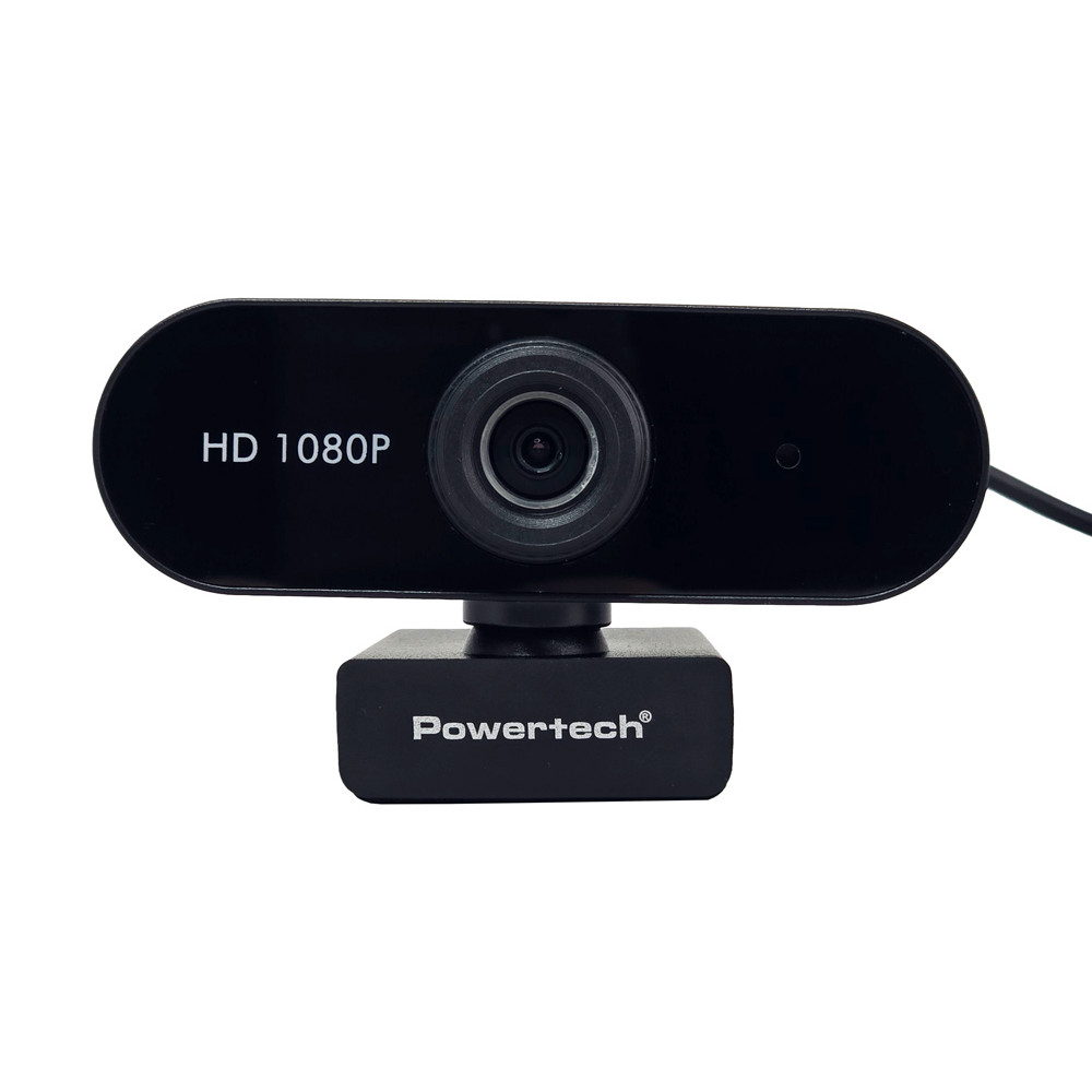 POWERTECH web camera PT-1382, 2MP, 1080p FHD, ρυθμιζόμενη εστίαση, 1.5m, μαύρη