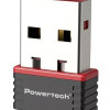 POWERTECH ασύρματος USB αντάπτορας δικτύου PT-1384, 150Mbps WiFi