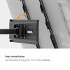 POWERTECH επιτοίχια βάση τηλεόρασης PT-1388, 32-65", έως 35kg, full motion