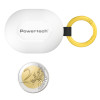 POWERTECH earphones με θήκη φόρτισης PT-1393, True Wireless, 6mm, 25/230mAh, λευκά