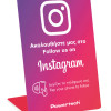 POWERTECH NFC επιτραπέζιο stand Follow us on Instagram PT-1405