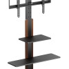 POWERTECH βάση τηλεόρασης δαπέδου PT-1422, 32-75", έως 40kg, με ράφια