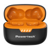 POWERTECH earphones με θήκη φόρτισης PT-1431, True Wireless, 40/400mAh, ANC & ENC, μαύρα