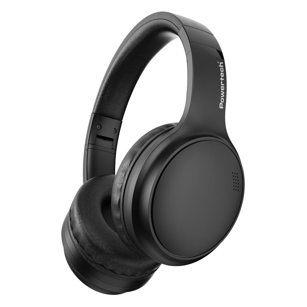 POWERTECH headphones PT-1463, ενσύρματα & ασύρματα, ANC, 40mm, 500mAh, μαύρα