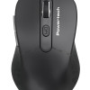 POWERTECH ασύρματο ποντίκι PT-1466, USB δέκτης, έως 1600DPI, μαύρο