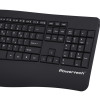 POWERTECH set ποντίκι & πληκτρολόγιο PT-1490, 2.4GHz & Bluetooth, μαύρο