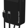 POWERTECH power bank PT-1504 με καλώδια & οθόνη, 20000mah, 22.5W, μαύρο
