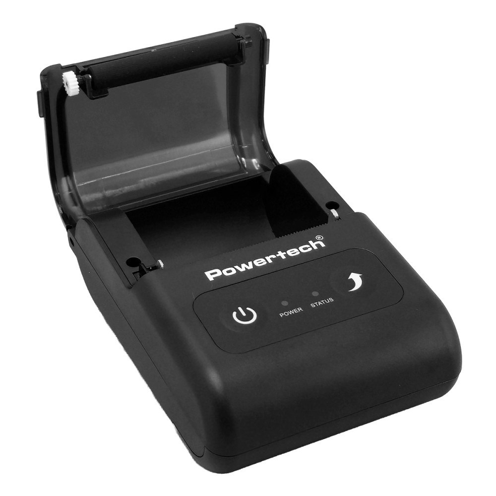POWERTECH φορητός θερμικός εκτυπωτής αποδείξεων PT-1508, USB-C/Bluetooth, μαύρος