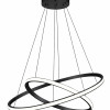 POWERTECH LED φωτιστικό οροφής PT-1525, 25W, 4000K, Φ40x120cm, μαύρο