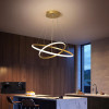 POWERTECH LED φωτιστικό οροφής PT-1528, 40W, 4000K, Φ60x120cm, χρυσό
