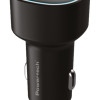 POWERTECH φορτιστής αυτοκινήτου PT-1539, USB & USB-C, 85W, μαύρος
