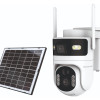 POWERTECH smart ηλιακή κάμερα PT-1547, dual lens, 4MP, 4G, PTZ, SD, IP65