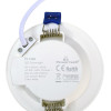 POWERTECH LED φωτιστικό downlight PT-1558, 5W, Φ100x25mm, 4000K, 425lm, λευκό