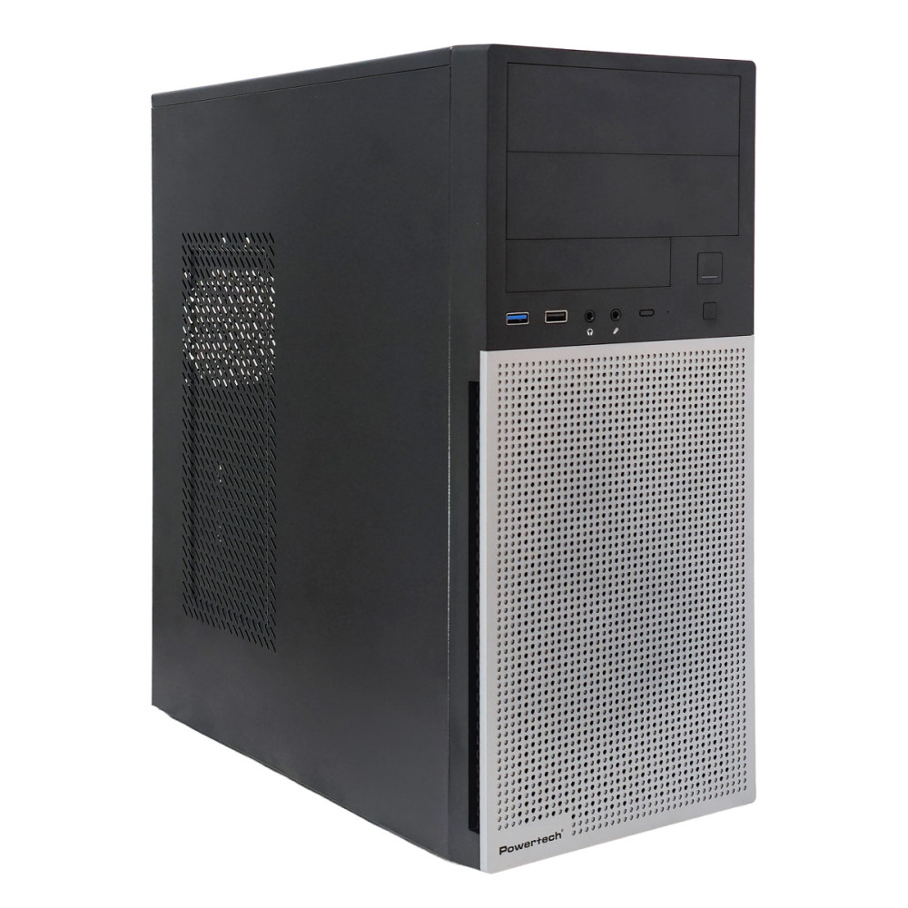 POWERTECH PC Case PT-1563 με 550W PSU, ATX Midi, 376.6x175x408.5mm, μαύρο