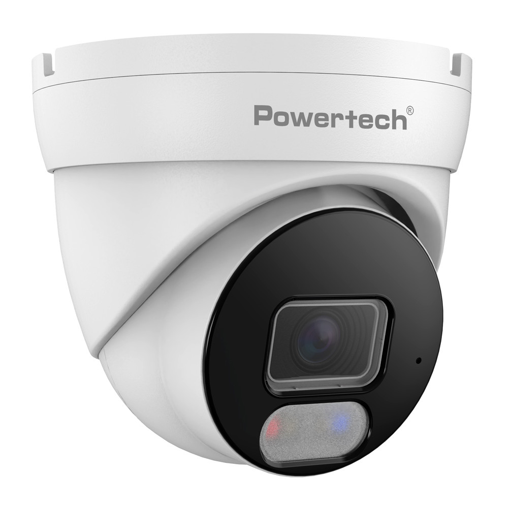 POWERTECH IP κάμερα PT-1593 με μικρόφωνο & Full Color λειτουργία, 8MP, 2.8mm, PoE, IP67