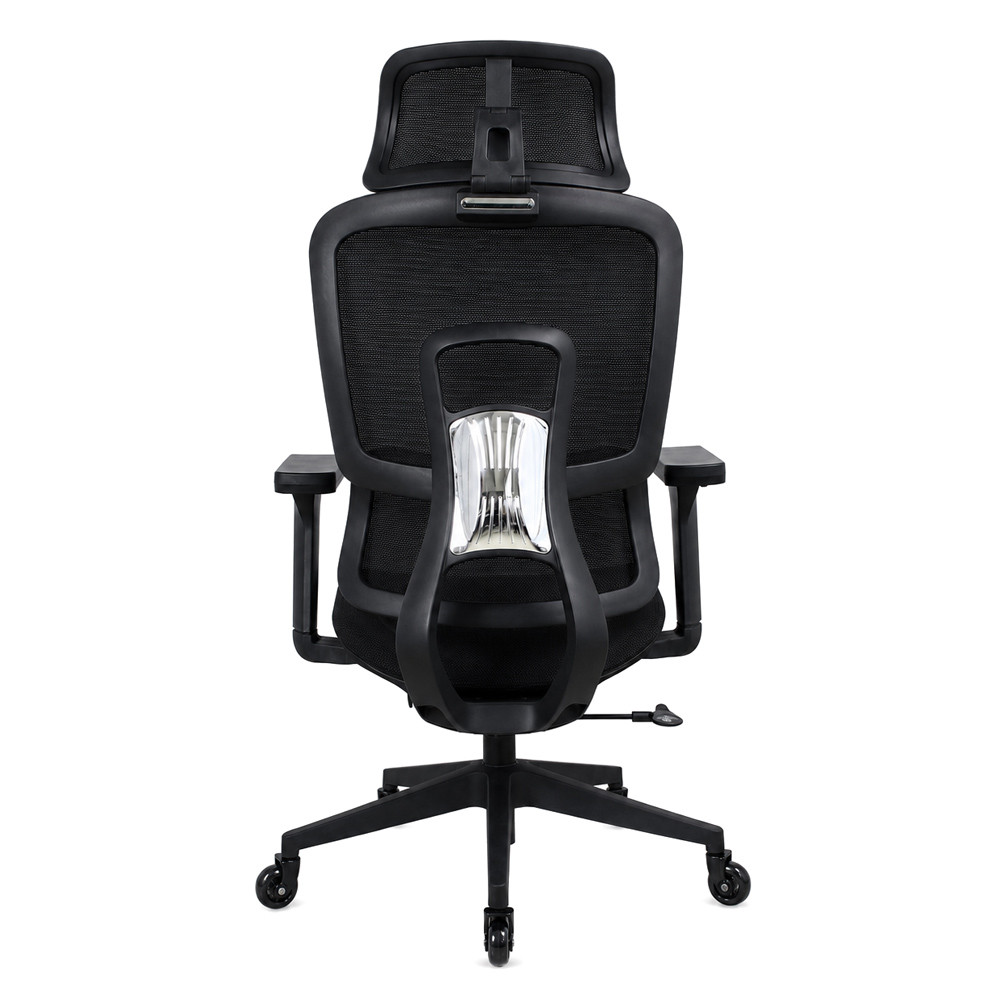POWERTECH καρέκλα γραφείου PT-1633 με μπράτσα και ανάκλιση, ρυθμιζόμενο ύψος, μαύρη
