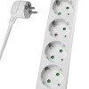 POWERTECH πολύπριζο PT-876, 5x schuko, 16A, 3m, λευκό