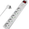 POWERTECH πολύπριζο ασφαλείας PT-882, 5x schuko, 16A, 3m, λευκό
