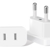 POWERTECH αντάπτορας πρίζας US σε EU PT-927, με ασφάλεια, 4.8mm, λευκός