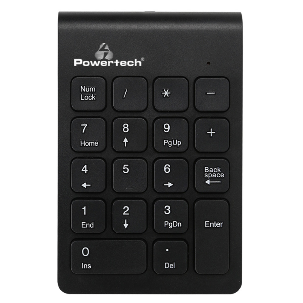 POWERTECH ασύρματο αριθμητικό πληκτρολόγιο PT-939, 2.4GHz, μαύρο