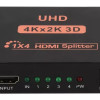 POWERTECH HDMI splitter PTH-048, 4 σε 1, 4K/60Hz, μαύρο