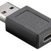 POWERTECH αντάπτορας USB 3.1 σε USB-C PTH-066, 5Gbps, μαύρο