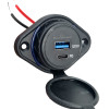 POWERTECH πρίζα USB για σκάφη & οχήματα PTL-007, USB & USB-C, 36W, IP65