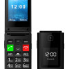 POWERTECH κινητό τηλέφωνο Sentry Dual II V2, 2 οθόνες, dual SIM, πλήκτρο SOS, μαύρο