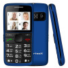 POWERTECH κινητό τηλέφωνο Sentry Eco V2, dual SIM, πλήκτρο SOS, μπλε