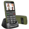 POWERTECH κινητό τηλέφωνο Sentry Eco V2, dual SIM, πλήκτρο SOS, χακί