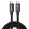POWERTECH καλώδιο USB-C PTR-0165, USB4, 240W, 40Gbps, 8K/60Hz, 1m, μαύρο