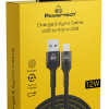 POWERTECH καλώδιο micro USB σε USB PTR-0170, 12W 2.4A, copper, 1.5m, μαύρο