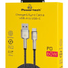 POWERTECH καλώδιο USB-C σε USB PTR-0199, PD 60W, 480Mbps, 1m, μαύρο/γκρι