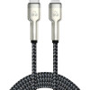 POWERTECH καλώδιο Lightning σε USB-C PTR-0200, PD 27W, 480Mbps, 1m, μαύρο/γκρι